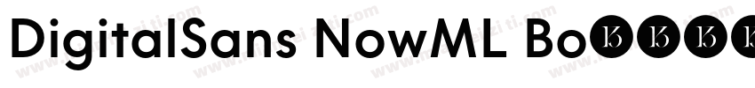 DigitalSans NowML Bo字体转换